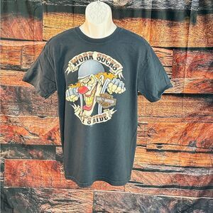 Harley-Davidson Black 'Work Sucks' Graphic Tee